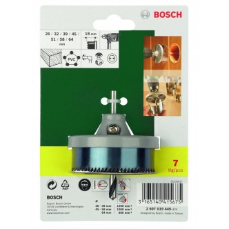 Set coroane de taiere Bosch 26-64 mm 2607019449